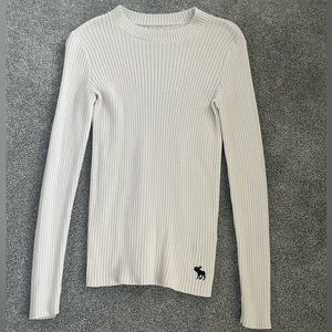 Abercrombie & Fitch kids essential long-sleeve mockneck rib tee